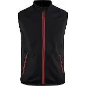 Blakläder 3850-2516 Softshell bodywarmer Zwart/Rood maat 4XL heren