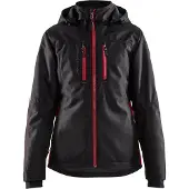 Blakläder 4972-1977 Dames lichtgewicht winterjas Zwart/Rood maat M dames