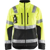 Blakläder 4900-2517 Softshell jack High Vis High Vis Geel/Zwart maat XXL heren
