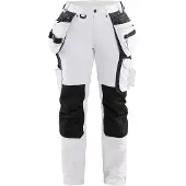 Blakläder 7179-1645 Dames schildersbroek 4-weg stretch Wit/Donkergrijs maat C40 dames