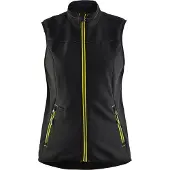 Blakläder Dames softshell bodywarmer 38512516 | Zwart/High-Vis Geel | Maat M - 7330509647684
