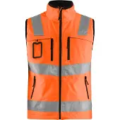 Blakläder 3049-2517 Softshell vest High Vis High Vis Oranje maat XS heren