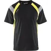 Blakläder 3332-1030 T-shirt Visible Zwart/High Vis Geel maat XL heren
