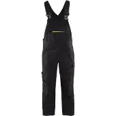 Blakläder 2695-1330 Bretelbroek met stretch Zwart/High Vis Geel maat D104 heren