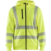 Blakläder High-Vis Hoodie met rits 35652538 | High-Vis Geel | Maat S - 7330509831724
