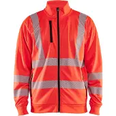 Blakläder High-Vis Sweatshirt met rits 35632538 | High-Vis Rood | Maat 4XL - 7330509832332