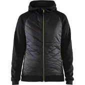 Blakläder Dames hybride sweater 34642526 | Zwart/High-Vis Geel | Maat XL - 7330509727065
