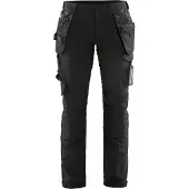Blakläder Dames 4-weg stretch werkbroek 71921645 | Zwart/Donkergrijs | Maat 36 - 7330509742006