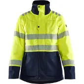 Blakläder 4917-1534 Multinorm Dames Winterjas High Vis Geel/Marineblauw maat XXXL dames