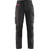 Blakläder 7195-1330 Dames service werkbroek met stretch Zwart/Rood maat C48 dames