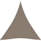 vidaXL Zonnescherm driehoekig 4x4x4 m oxford stof taupe