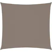 vidaXL Zonnescherm vierkant 3,6x3,6 m oxford stof taupe