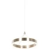 QAZQA Hanglamp staal 30 cm incl. LED 3-staps dimbaar - Lyani