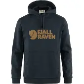 Fjällräven - Sweatshirts - Fjällräven Logo Hoodie M Dark Navy voor Heren van Katoen - Maat M - Marine blauw