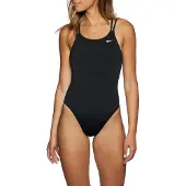 Nike Hydrastrong Solids Spiderback Swimsuit Zwart US 28 Vrouw
