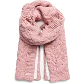 Superdry Dames Roze visgraat gebreide sjaal (OSFA), Casual, Klassiek, Polyester W9310053A