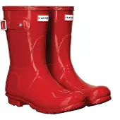 Hunter Original Gloss Short Military Wellies voor dames