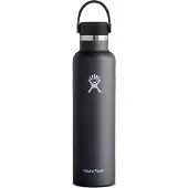 Hydroflask 24 OZ Standard Mouth Flex Cap (Maat - 0,7 L, Kleur - BLACK)
