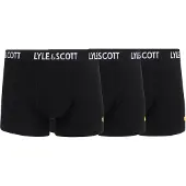 Lyle & Scott Boxershorts 'Barclay' zwart / wit
