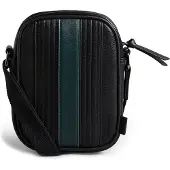 Ted Baker Evver gestreepte heren zwarte flightbag