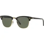 Ray-Ban Clubmaster RB3016/51 Ebony Arista / Crystal Green