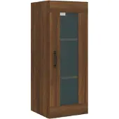 vidaXL - Wandkast - 34,5x34x90 - cm - bruin - eikenkleur
