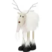 Springos Kerstfiguur | Kerstrendier | Kerstversiering | 14 LED's | 48 cm