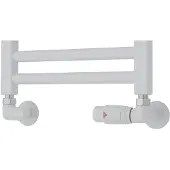 TVS Design Valves 220 aansluitset haaks rechts wit