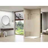 Van Rijn ST01 inloopdouche met privacybaan 70x200cm chroom
