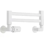 TVS Design Valves 121 aansluitset haaks links wit