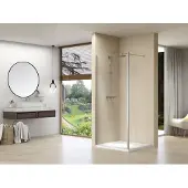 Van Rijn ST01 inloopdouche 110x200cm met 30cm draaibare zijwand chroom