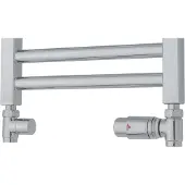 TVS Design Valves 210 aansluitset recht chroom