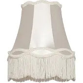 QAZQA Stoffen lampenkap crème 30 cm - Granny