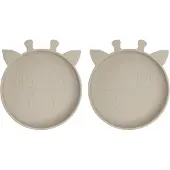 Nuuroo Akila silicone plate 2-pack Giraf