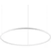 Ideal Lux Hanglamp Oracle Slim, wit / opaal, Woon-/ Eetkamer, Aluminium, Modern