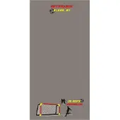 Kwikki handdoek - De beste voetballer - 95x50cm