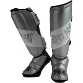 Super Pro Combat Gear Rebel Scheenbeschermers - Grijs/Wit - M