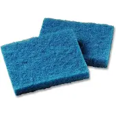 MAUS 50 stuks schuur pads dik blauw - Medium duty reinigingspads 150x100mm