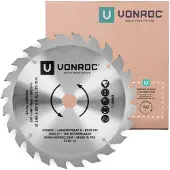 Vonroc Cirkelzaagblad – 185x20mm – 24 tanden – Geschikt voor hout – Universeel