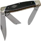 Rough Ryder Stockman Black Micarta