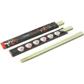 Sier disposables Bamboe eetstokjes met hoes 210mm - 100 st/ds.