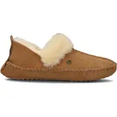 Warmbat Barrine cognac dames pantoffel (gesloten hiel)