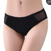 Bamboozy Bamboo Menstruatie Slip Lily - XXXL - Zwart
