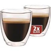 Maxxo Dubbelwandige Espresso Glazen