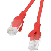 Lanberg PCU5-10CC-0025-R, 0,25 meter, Cat5e, U/UTP (UTP), RJ-45, RJ-45, Rood