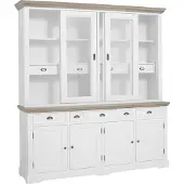 Tower Living Fleur - Buffet Cabinet 204 (Wit, 204x220x50cm)