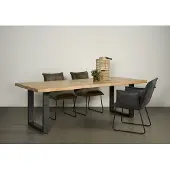Tower Living Ultimo Live-edge dining table 220x100 - top 5 (Naturel, 220x100x78cm)