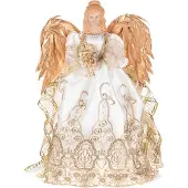 Goodwill - Kerstengel - Katoen;Kunststof - Wit - D16 x H41 cm
