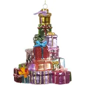 Goodwill Kerstbal-Stapel kerstkadootjes H 16 cm