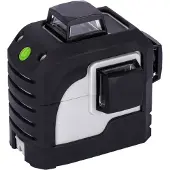 MaKa 3x 360° Groene Kruislijnlaser Zelfnivellerend - 0,3 mm/m - 30 M - 3D 12 lijnen - Met richtplaat - Bouwlaser